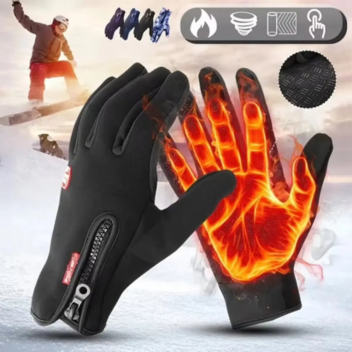 Touchscreen Waterproof Winter Gloves for Outdoor Sports-1