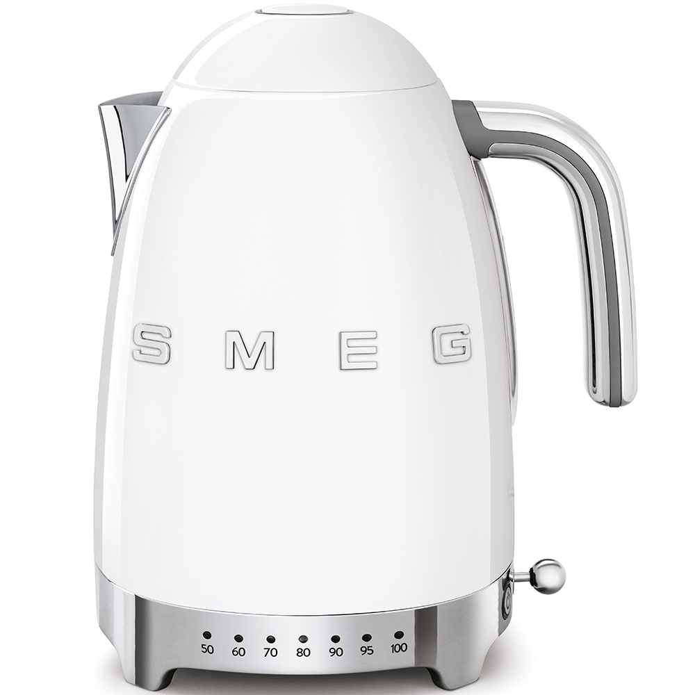 SMEG KLF04WHEU – Retro 50’s Style Waterkoker met Instelbare Temperatuur (Wit)