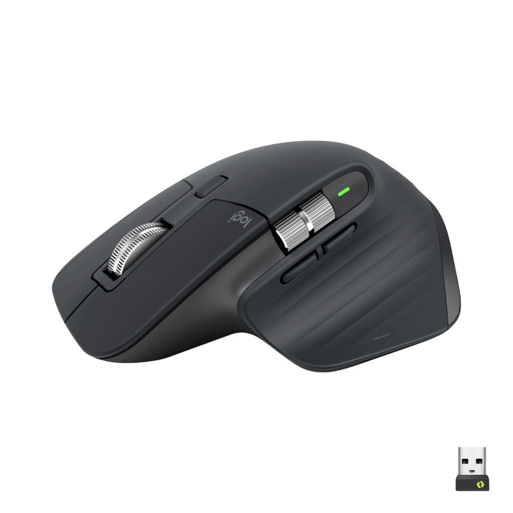 Logitech MX Master 3S – Rechtshandige Draadloze Laser Muis (RF + Bluetooth,