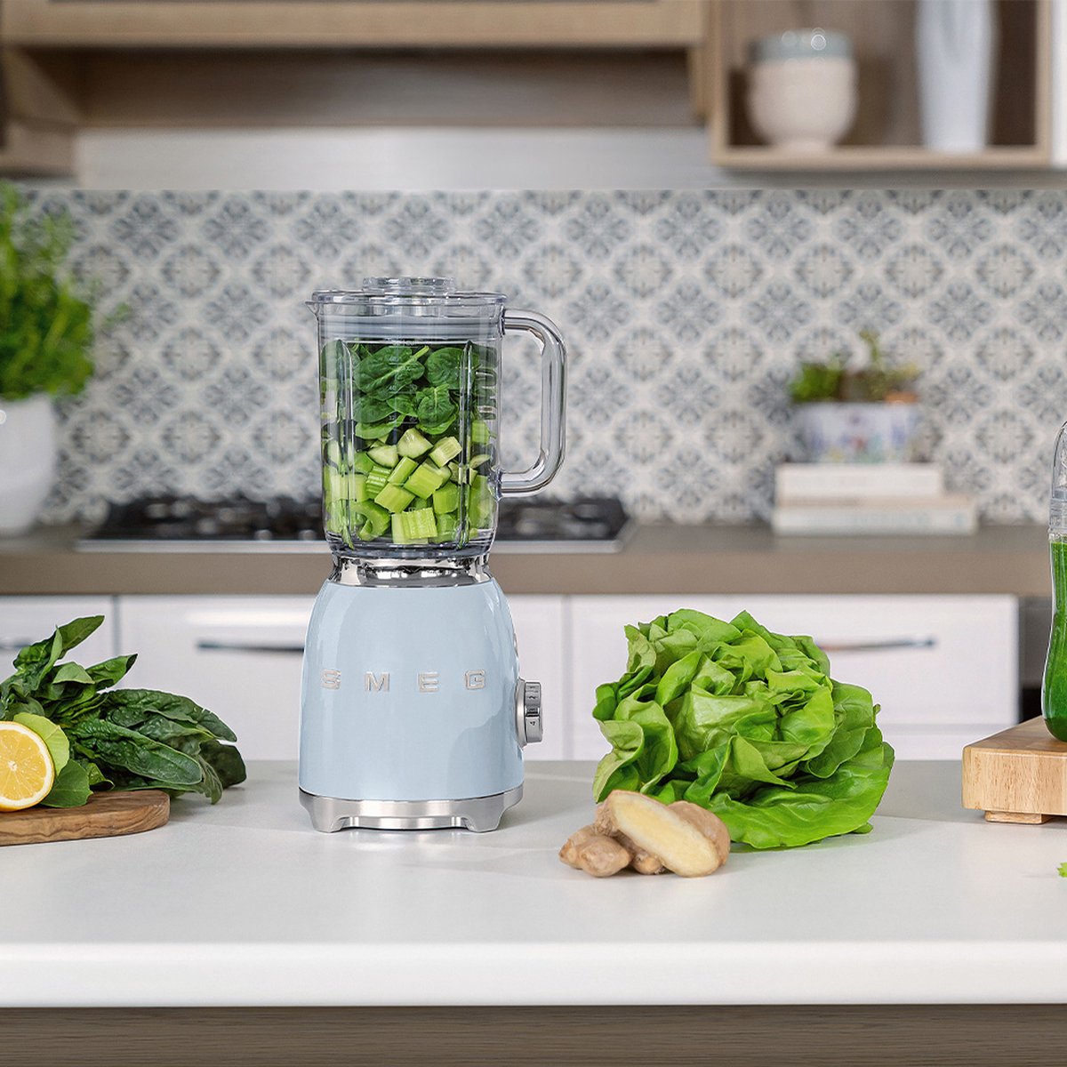 Smeg BLF03PBEU Blender – 50’s Retro Stijl – Pastelblauw – 1,5 Liter