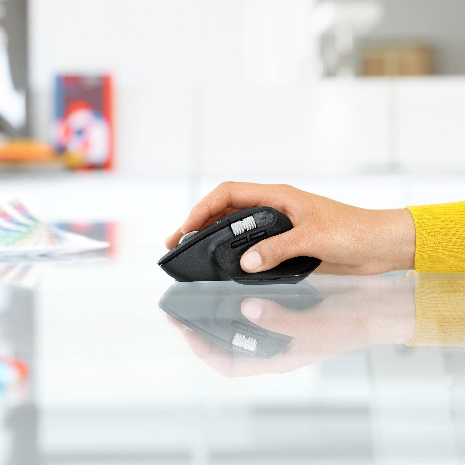 Logitech MX Master 3S – Rechtshandige Draadloze Laser Muis (RF + Bluetooth,