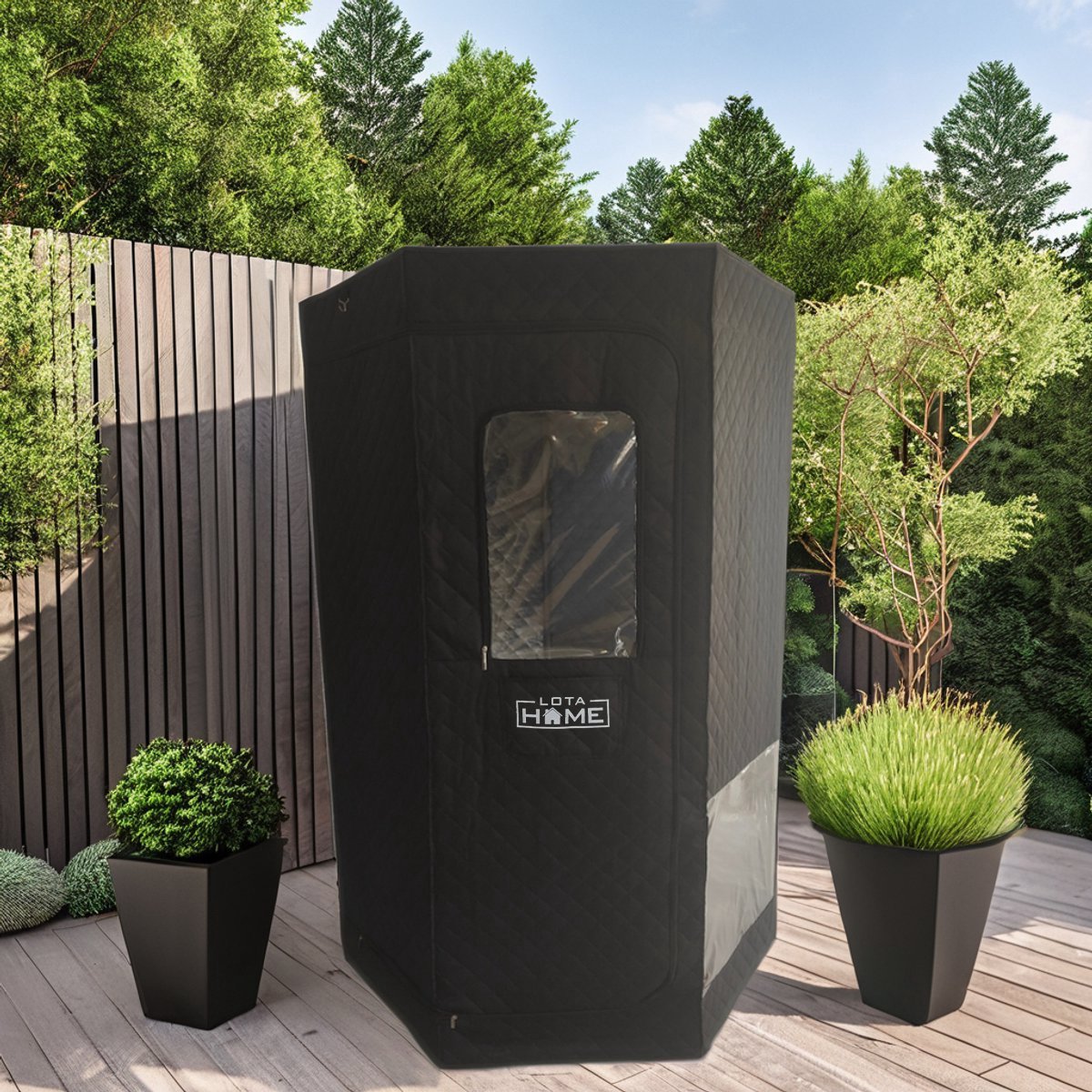 NNETM Pentagon Sauna Tent & Draagbare IJsbadkuip – 2-in-1 Wellnessset voor Warmte- en Koudeherstel